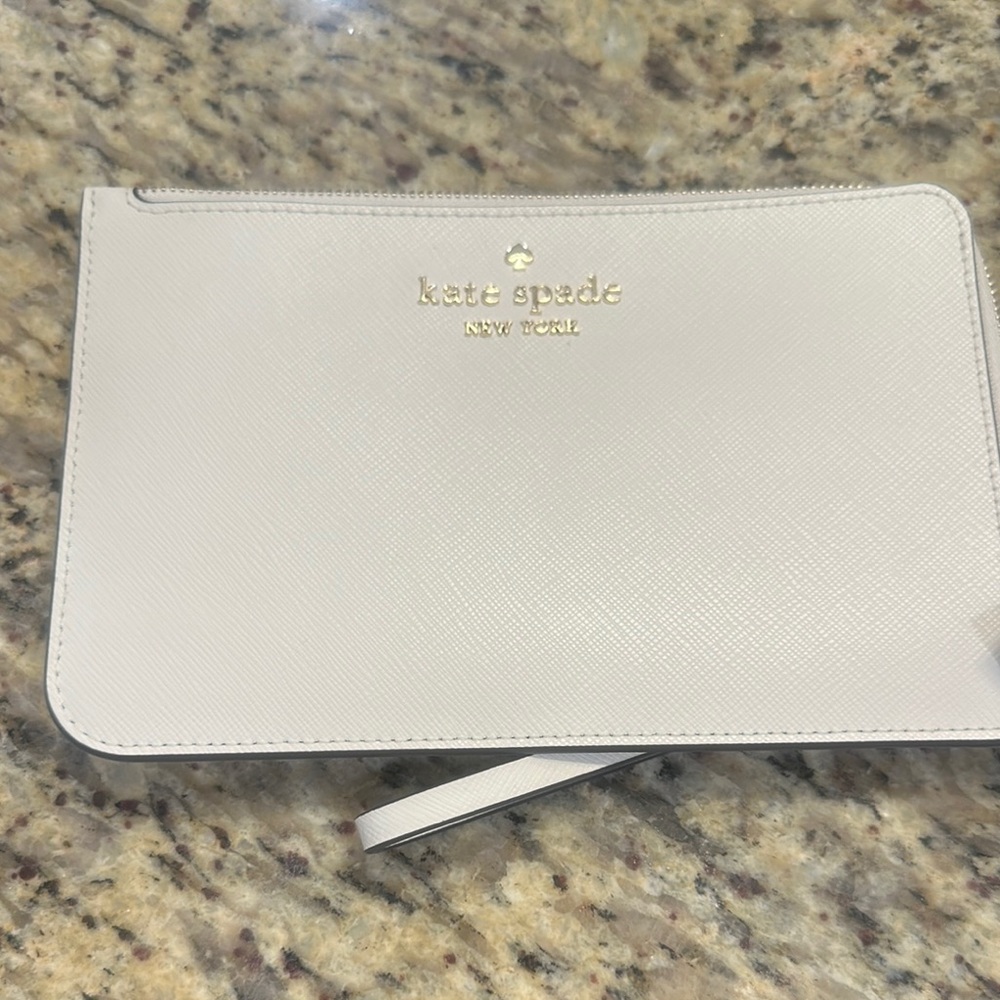 Kate Spade Cream Leather Pouch